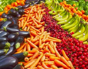Tutti i colori e le proprietà di verdura e frutta
