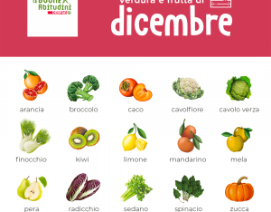 Il carrello di stagione: verdura e frutta del mese di dicembre